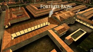 Animation of ancient Roman Fort in Caerleon Wales [upl. by Dorej]