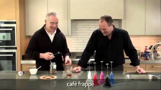 How to make a frappé coffee using an aerolatte milk frother [upl. by Akyssej]