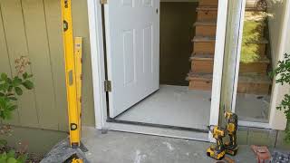 Jeld Wen Front Door Installation  Really crappy products and craftsmanship PART 1 [upl. by Hillie]