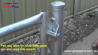 Gate Latch 2 way for round pipe and square [upl. by Hsinam]