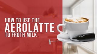 How To Use the AeroLatte To Froth Milk [upl. by Nnyltiac]