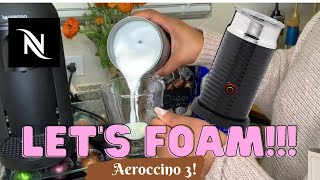 How To Foam Milk With Aeroccino 3 Make Coffee With Foam Tips amp Tricks  Easy Foamed Latte Recipe [upl. by Einafats]