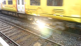 Merseyrail 507 009 making arcs at Birkdale station [upl. by Angelina]